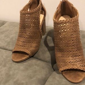 Fergie stacked heel summer boot